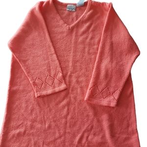 Bobbie Brooks 14w/16w 34/36 Orange  Sweater